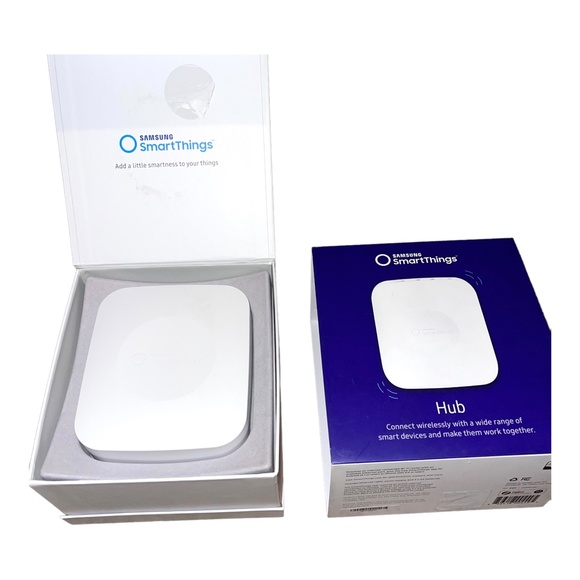 Samsung SmartThings Smart Hub 2nd Generation STH-ETH-250 w/cords, Tested Works! - Picture 7 of 16